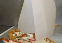 Tort w kształcie żaglówki