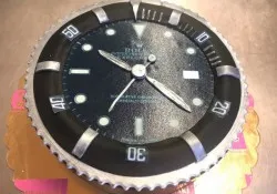 Tort w kształcie zegarka Rolex