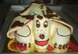 Tort w kształcie pieska