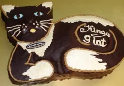 Tort w kształcie kota