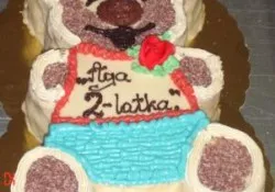 Tort w kształcie misia