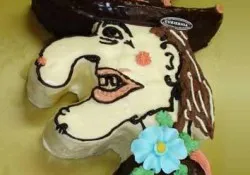 Tort w kształcie Baby Jagi