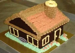 Tort w kształcie domku