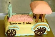 Tort w kształcie ciuchci