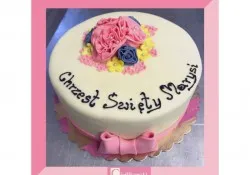 Tort z kwiatami
