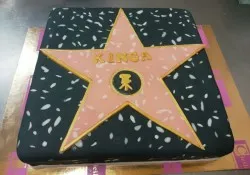 Tort w kształcie gwiazdy filmowej
