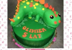 Tort w kształcie dinozaura