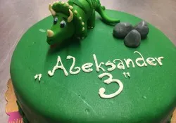 Tort z dinozaurem