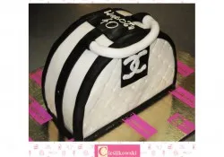 Tort w kształcie torebki Chanel