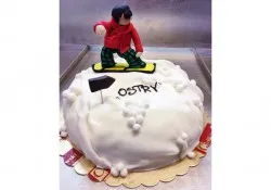 Tort w kształcie snowboardzisty