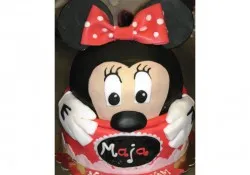 Tort w kształcie Myszki Minnie