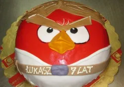Tort w kształcie Angry Birds