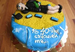Tort na 40 urodziny