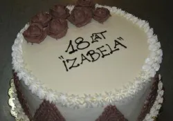 Tort na 18 urodziny