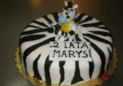 Tort z zebrą