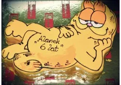 Tort w kształcie Garfielda