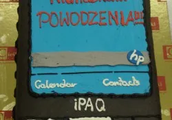 Tort w kształcie telefonu HP