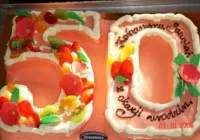 Tort na 50 urodziny