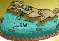 Tort w kształcie Scooby Doo