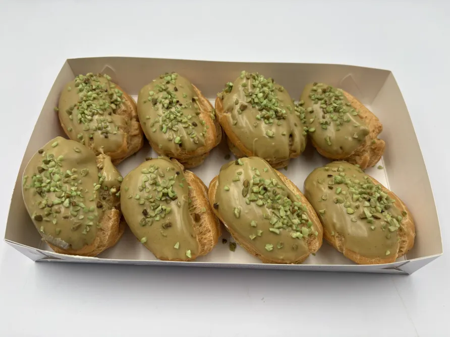 Mini eklery Pistacjowe