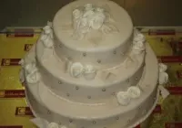 Tort 3 piętrowy na chrzest