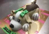 Tort w kształcie pieska