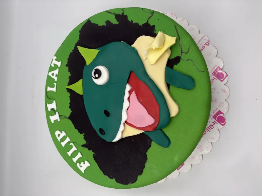 Tort z dinozaurem