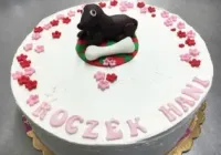 Tort z pieskami