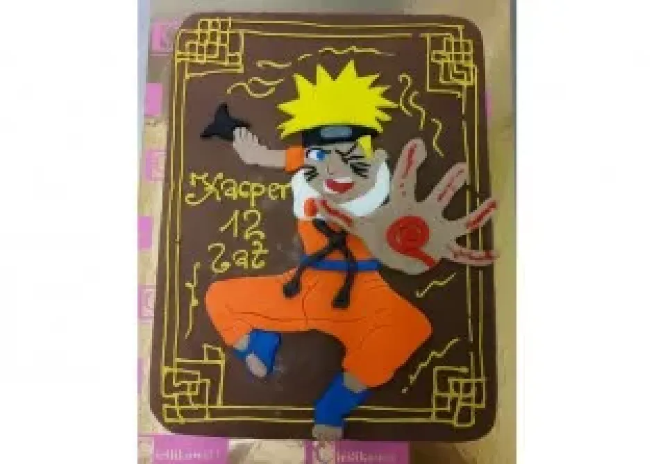 Tort w kształcie Naruto