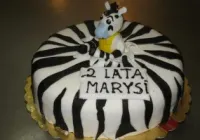 Tort z zebrą