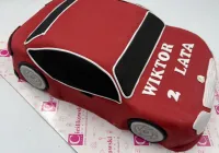 Tort w kształcie Samochodu Mercedes