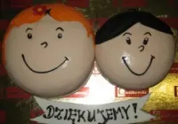 Tort w kształcie Bolka, Lolka oraz Toli