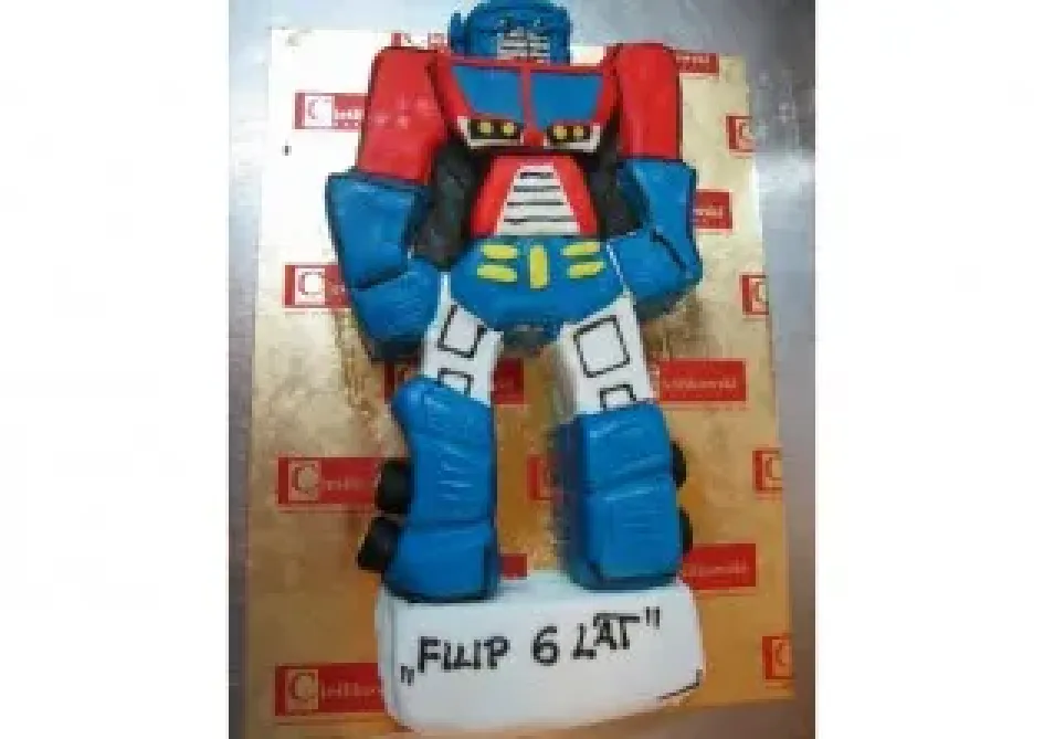 Tort w kształcie Transformers